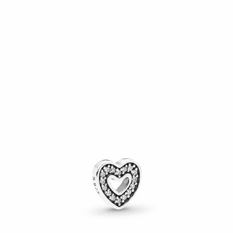 Pandora Captured Heart Petite Locket Charm NZ, Sterling Silver (102487-JRT)